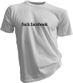 Fuck Facebook White Tshirt