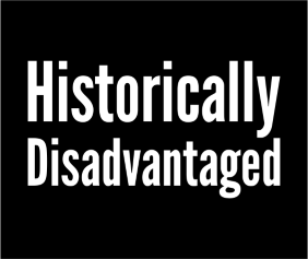 Historically Disadvantaged Black Tshirt Logo