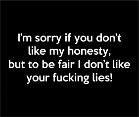 Im Sorry IF You Dont Like My Honesty