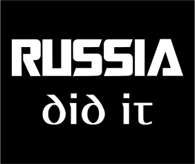 Russia Did It Black Logo